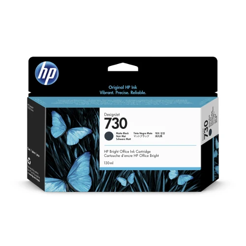 Cartouche d'encre d'origine HP 730 DesignJet noir mat 130ml - P2V65A