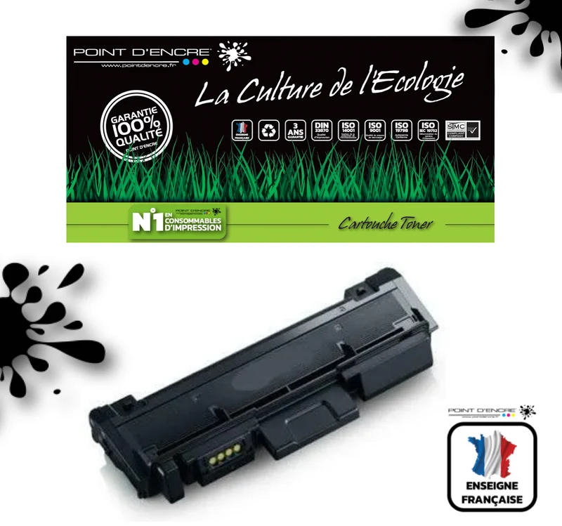 MLT-D116L / 116L- NOIR - Grande capacité Marque Francaise POINT D'ENCRE pour Imprimantes compatibles Samsung (clsa)