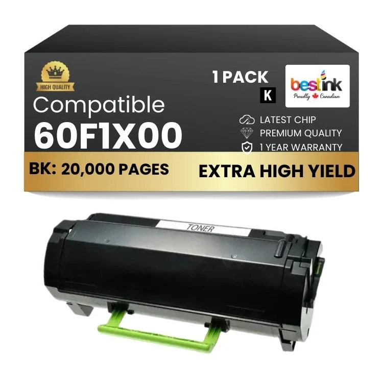 Compatible Lexmark 60F1X00 Black Toner Cartridge 1 Pack