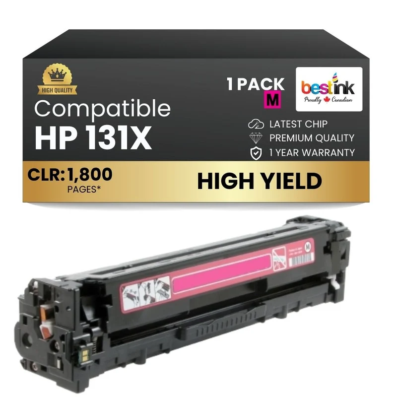 Compatible HP 131X CF213X Magenta Toner Cartridge High Yield