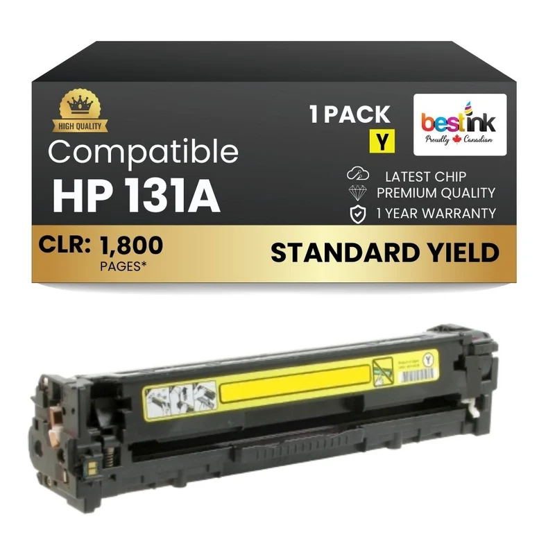 Compatible HP 131A CF212A Yellow Toner Cartridge
