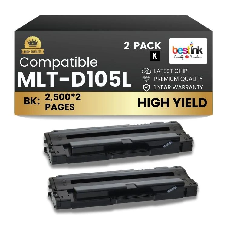 Compatible Samsung MLT-D105L 2 Pack