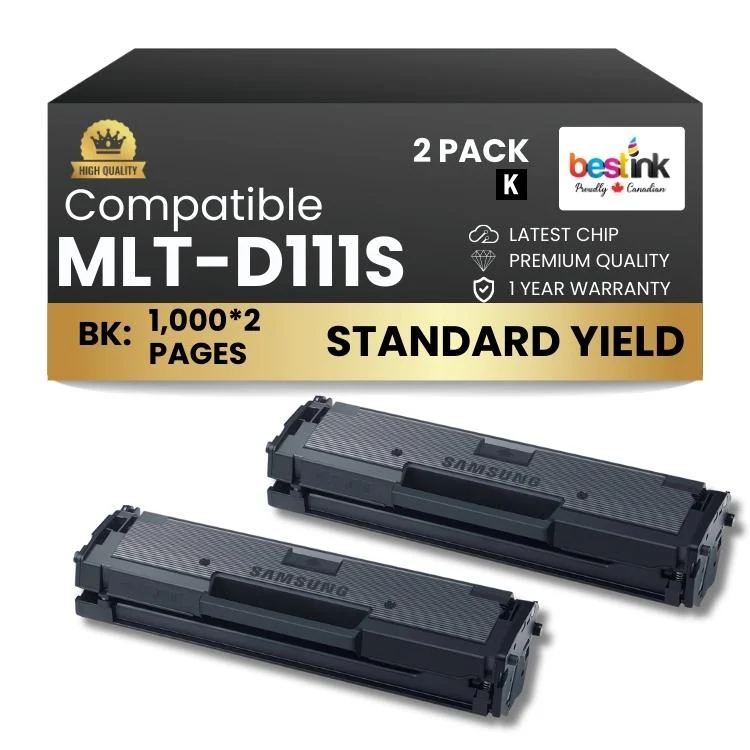 Compatible Samsung MLT-D111S 2 Pack