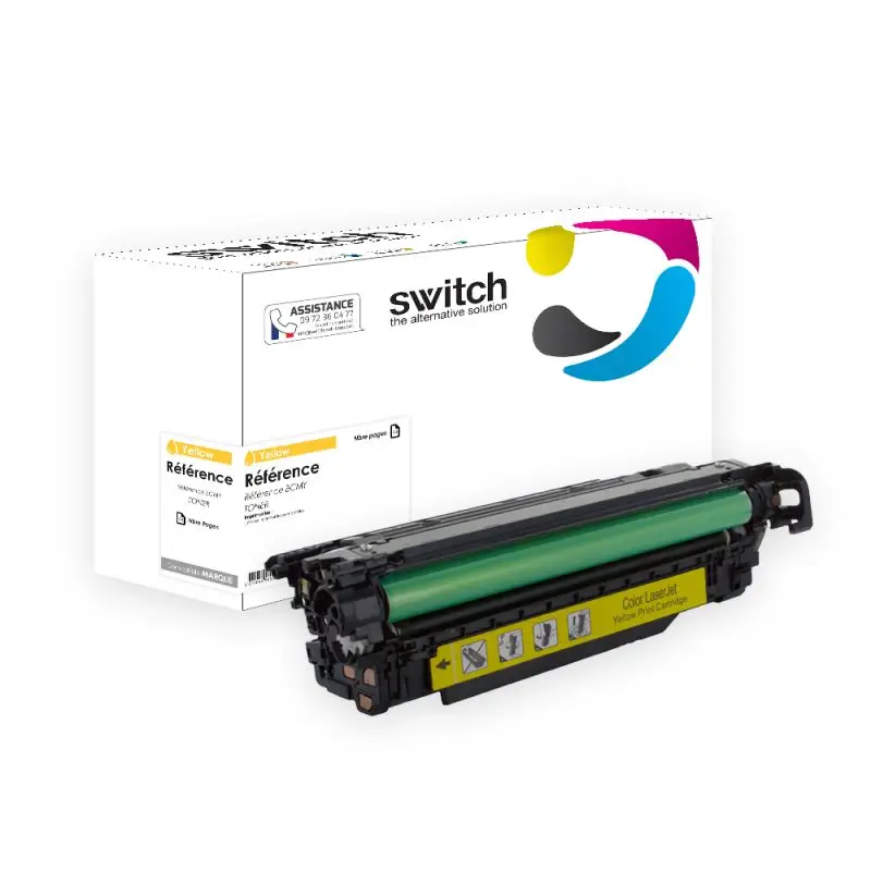 HP 507A Toner Jaune compatible équivalent à CE402A · Switch