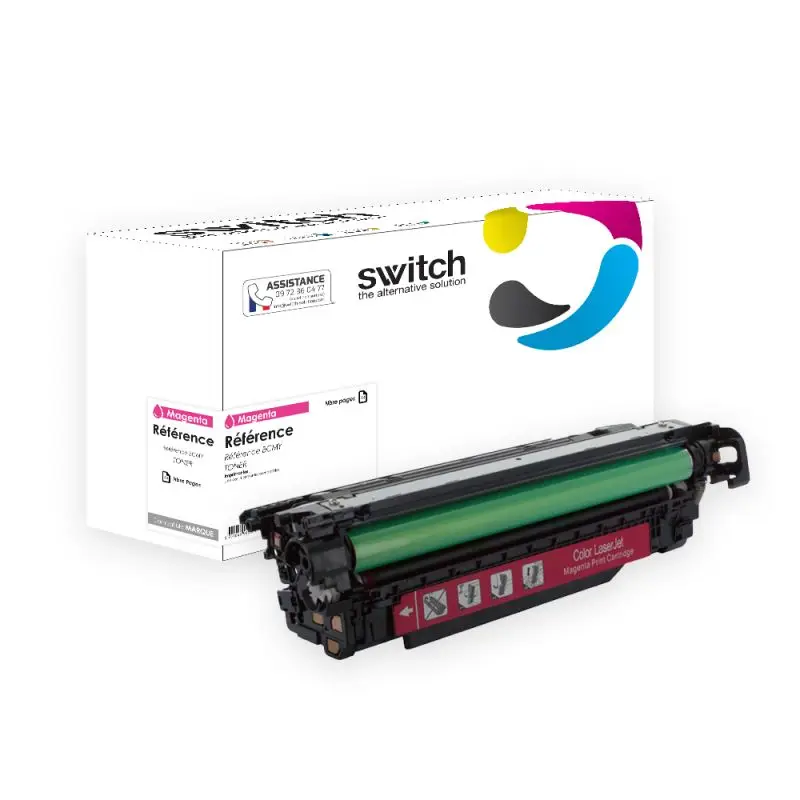 HP 507A Toner Magenta compatible équivalent à CE403A · Switch