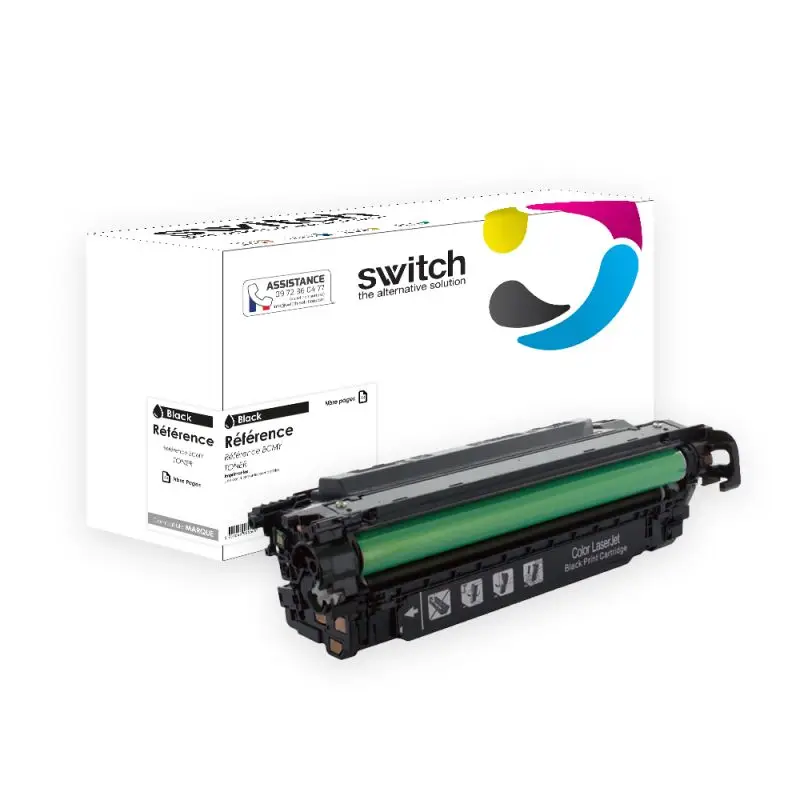 HP 507X Toner Noir compatible équivalent à CE400X · Switch