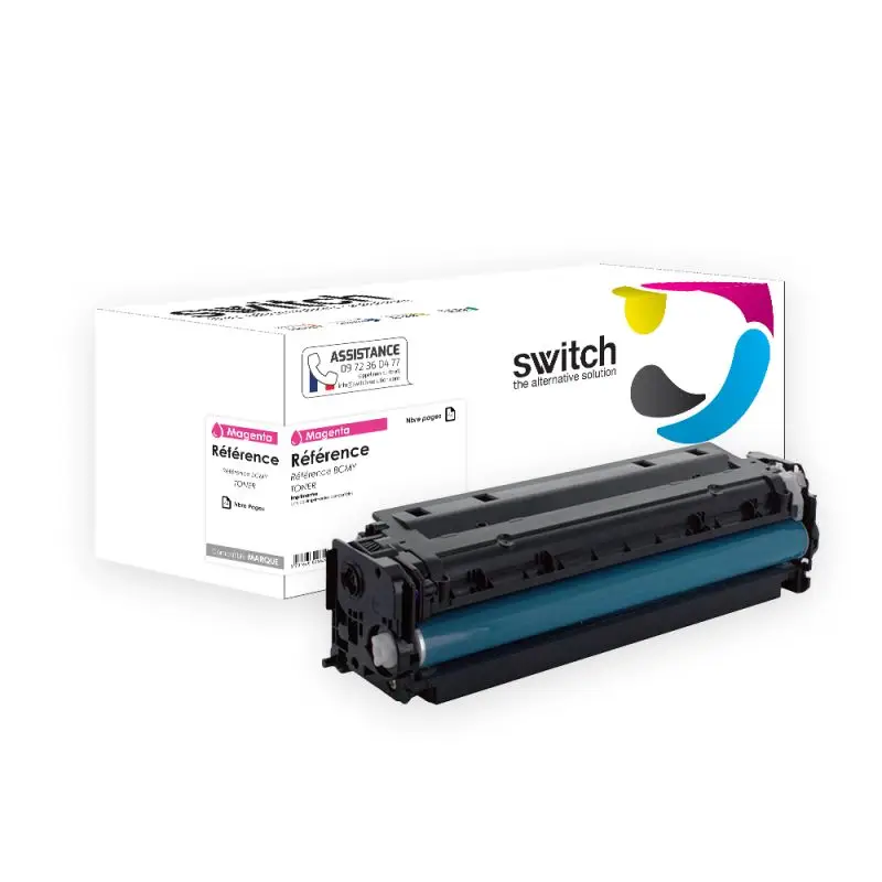 HP 415X Toner Magenta compatible équivalent à W2033X · Switch