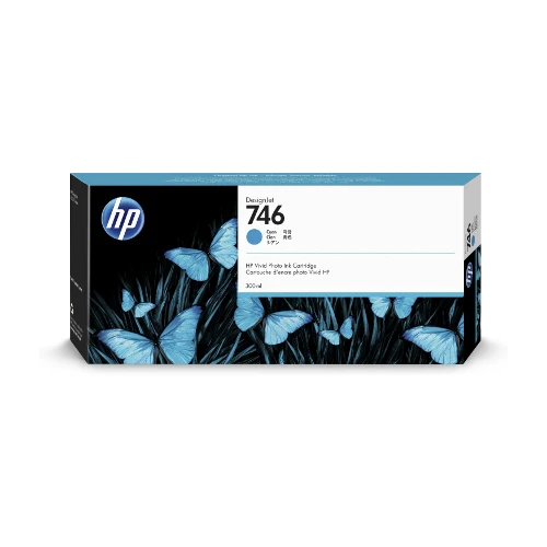 Cartouche d'encre d'origine HP 746 DesignJet cyan 300ml - P2V80A