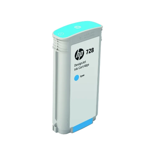 Cartouche d'encre d'origine HP 728 DesignJet cyan 130ml - F9J67A
