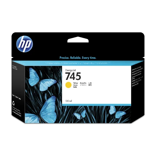 Cartouche d'encre d'origine HP 745 DesignJet jaune 130ml - F9J96A