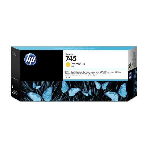 Cartouche d'encre d'origine HP 745 DesignJet jaune 300ml - F9K02A