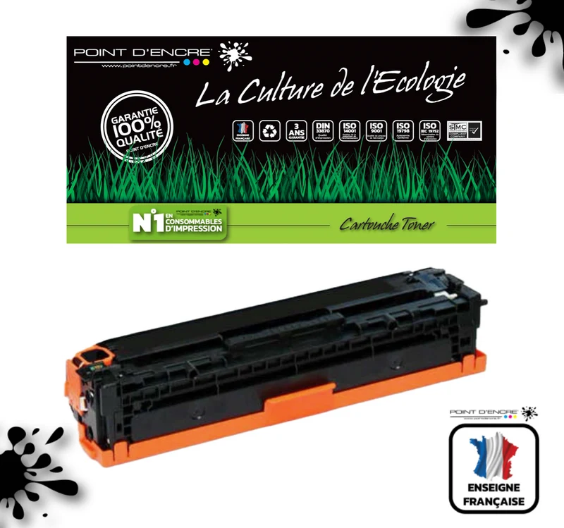 045H / 054H - NOIR - Grande capacité Marque Francaise POINT D'ENCRE pour Imprimantes compatibles Canon (clca)