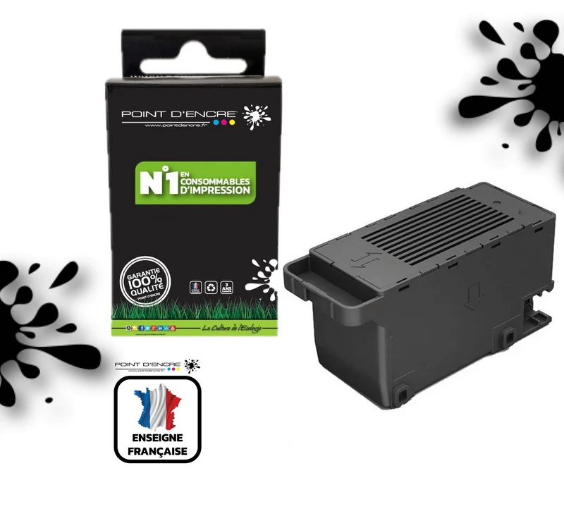 C12C934461 - Réservoir de maintenance - Etoile de mer - Grande capacité de Marque Francaise POINT D'ENCRE Pour imprimante compatible EPSON (cee)