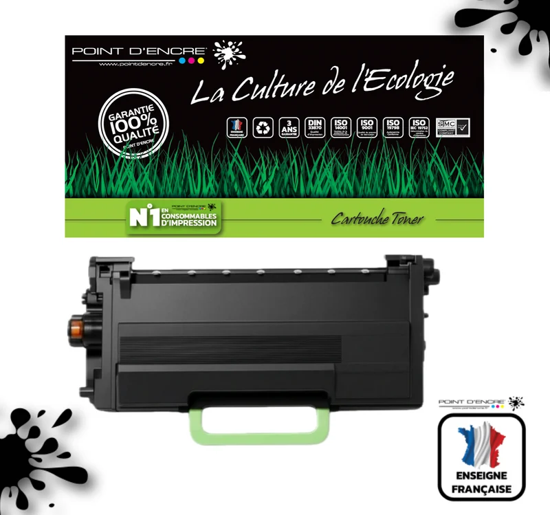 TN3600XXL - NOIR - Grande capacité Marque Francaise POINT D'ENCRE pour Imprimantes compatibles Brother (clbr)