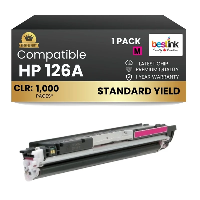 Compatible HP 126A CE313A Magenta Toner Cartridge