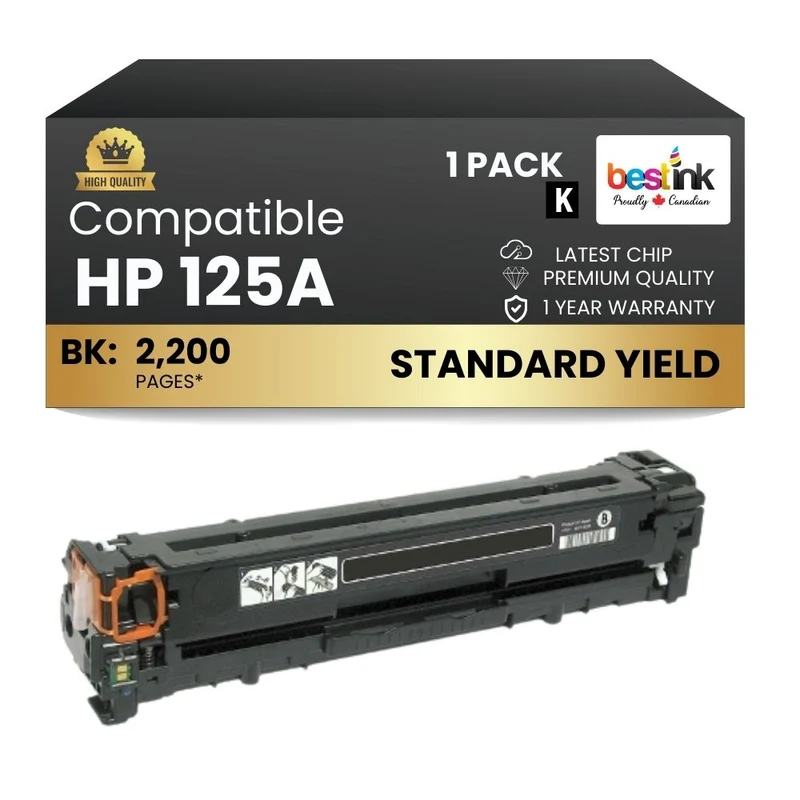 Compatible HP 125A CB540A Black Toner Cartridge