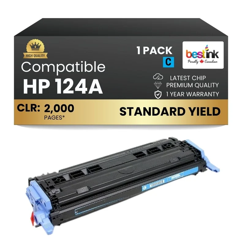 Compatible HP 124A Q6001A Cyan Toner Cartridge