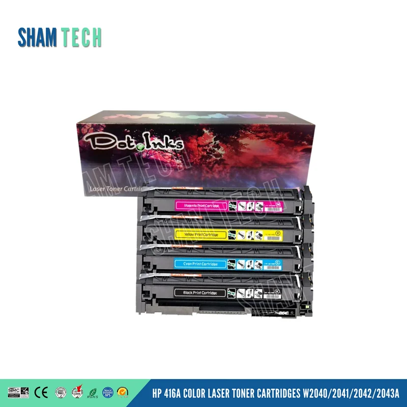 HP 416A / W2040A Compatible Color Toner Cartridges for LaserJet Pro M454 & M479