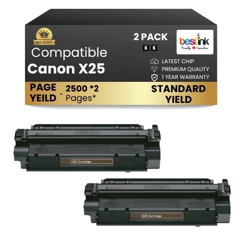 Canon X25 Compatible Toner Cartridge Black ( 2 Pack )