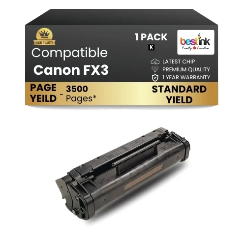 Canon FX3 Compatible Toner Cartridge ( 1 Pack ) Black Standard Yield