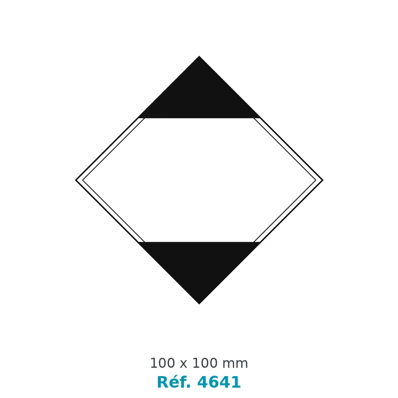 Étiquette transport produits dangereux Marchandises dangereuses en quantités limitées 100 x 100 mm - rouleau de 1 000 - carton de 4 rouleaux - Réf. 4641