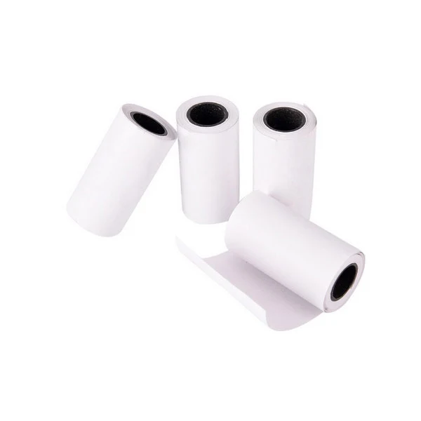 Étiquettes thermiques linerless 40 x 80 x 25 mm - 44 m, adhésif repositionnable (carton de 24 rouleaux)