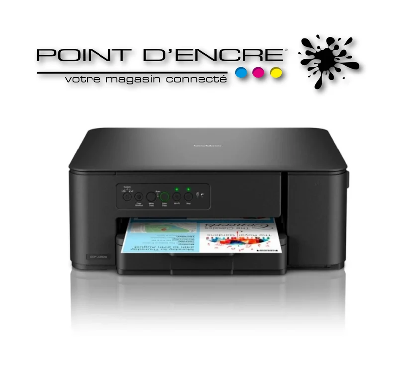DCP-J1260W Imprimante jet d'encre multifonction 3-en-1 couleur Wi-Fi Brother, 16 ppm - Eligible à notre ABONNEMENT infinite POINT D'ENCRE. imprimante Brother (ipb) -1000 Copies / Mois