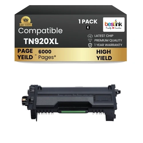 Compatible Brother TN920XL Black Toner Cartridge - High Yield ( 1 Pack )