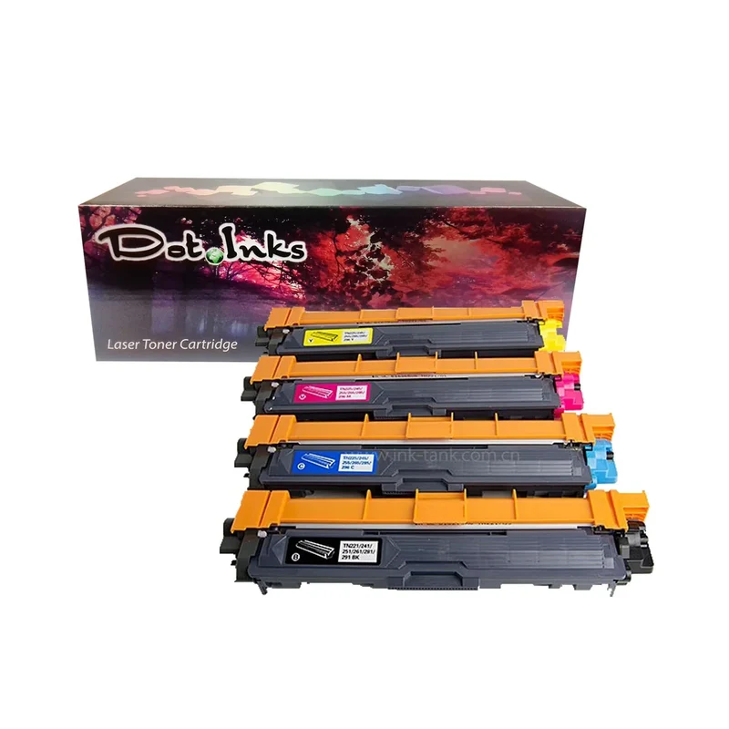 Brother TN221/241/251/261/281 BK/C/Y/M Color Laser Toner Cartridges (Compatible)