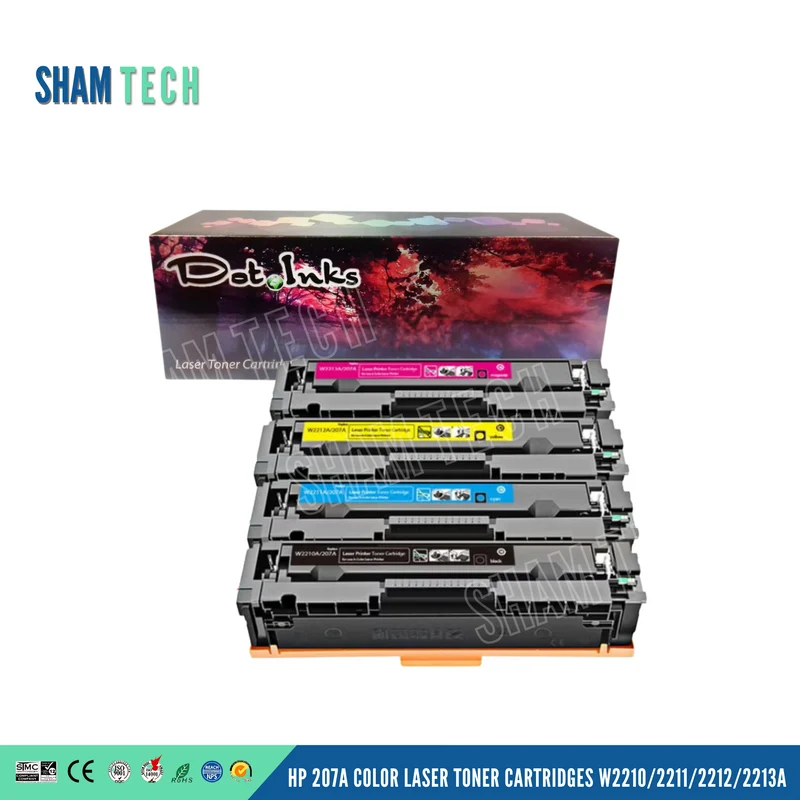 HP 207A Color Laser Toner Compatible Cartridges W2210/2211/2212/2213A