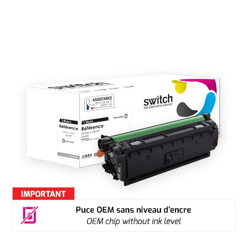 HP 212A Toner Noir compatible puce OEM équivalent à W2120A · Switch
