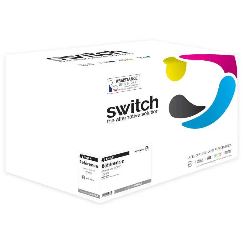 HP 207X Toner Pack 4 Couleurs compatible puce OEM équivalent à W2210X, W2211X, W2212X · Switch