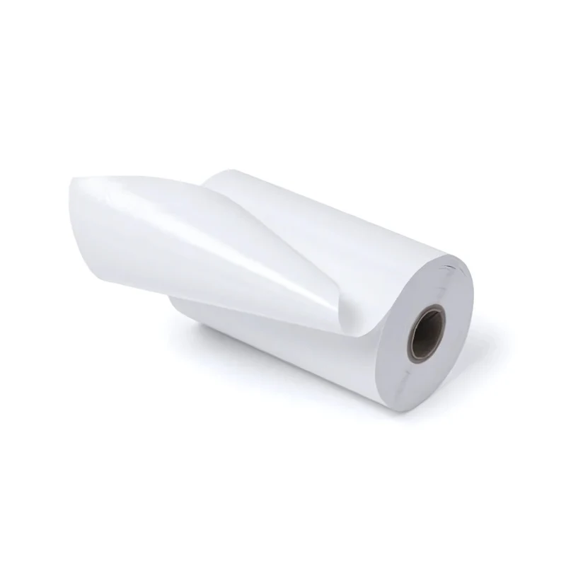 Étiquettes thermiques linerless 100 x 50 x 25 mm - 14 m, adhésif permanent (carton de 72 rouleaux)