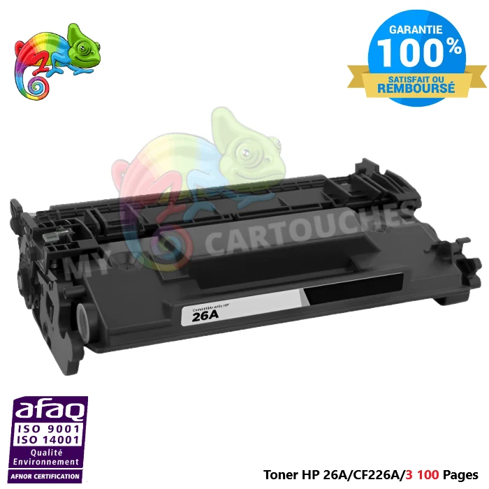 Toner HP 26A CF226A Noir — LaserJet Pro M402dn, MFP M426fdn