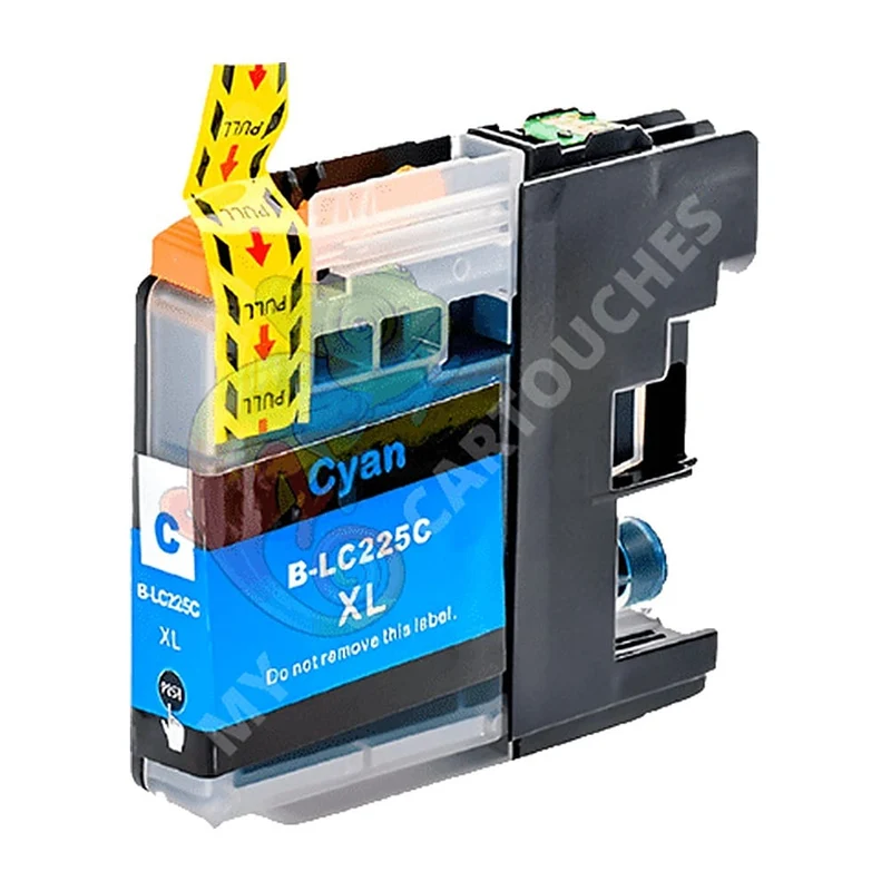Cartouche d'encre Brother LC225 (LC225XLC) Cyan Compatible