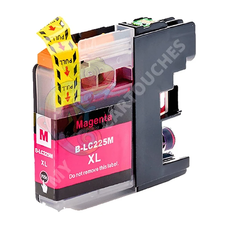 Cartouche d'encre Brother LC225 (LC225XLM) Magenta Compatible