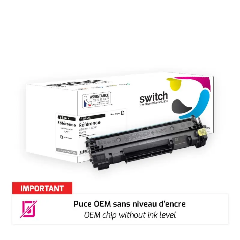 HP 142X Toner Noir compatible puce OEM équivalent à W1420X · Switch