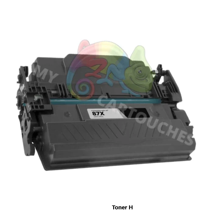 Toner Laser Pour HP 87X Noir Toner laser HP (CF287X) Compatible