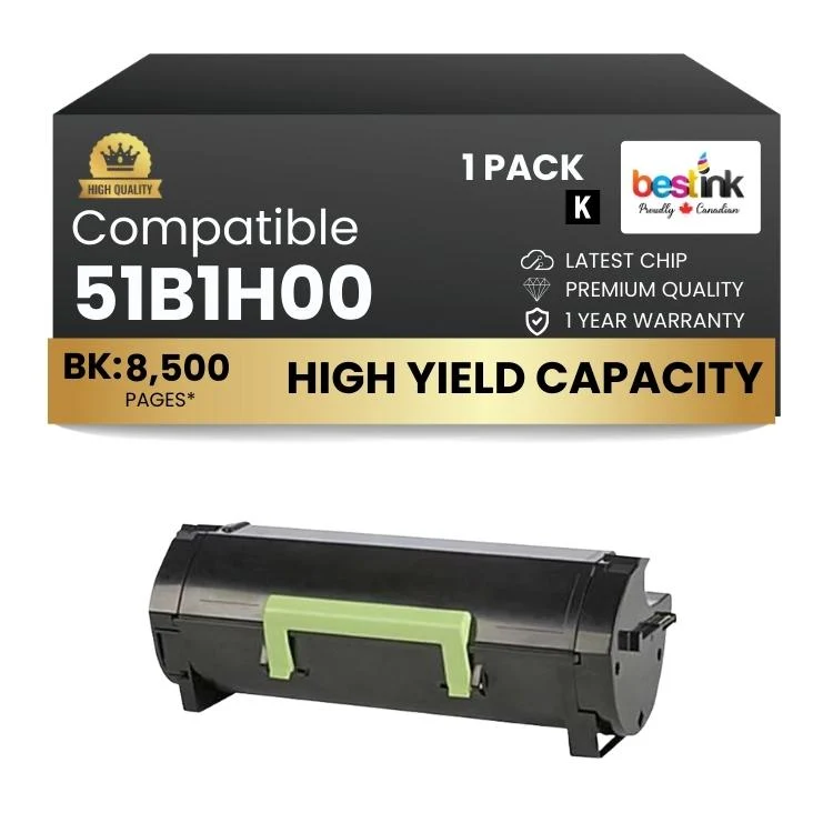 Compatible Lexmark 51B1H00 Black Toner 1 Pack