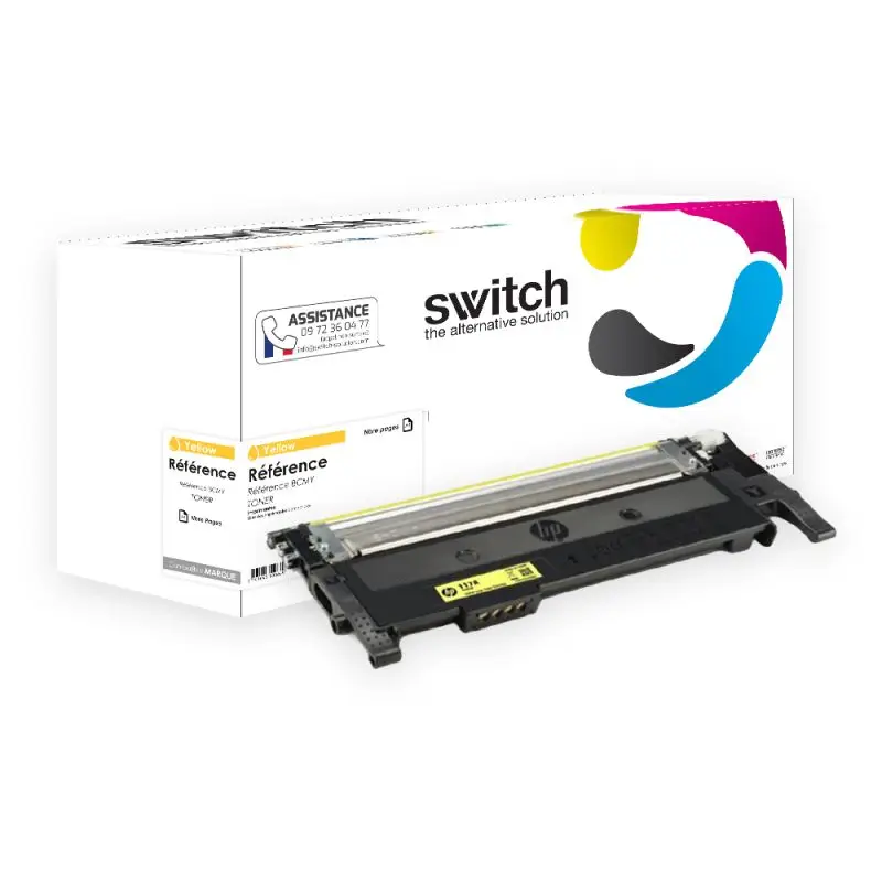 HP 117X Toner Jaune compatible équivalent à W2072X · Switch