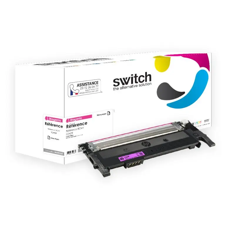 HP 117A Toner Magenta compatible équivalent à W2073A · Switch