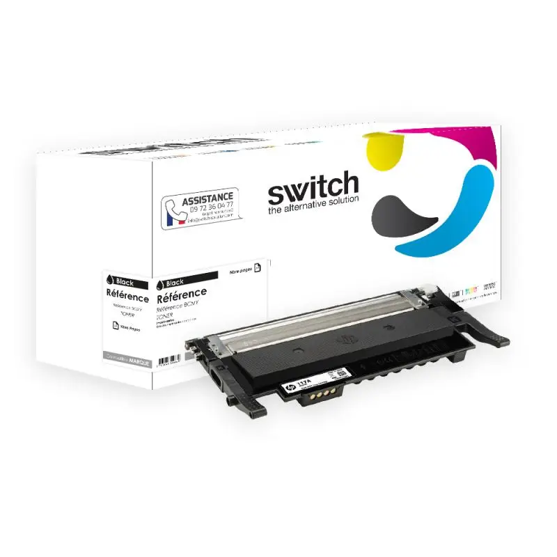 HP 117A Toner Noir compatible équivalent à W2070A · Switch