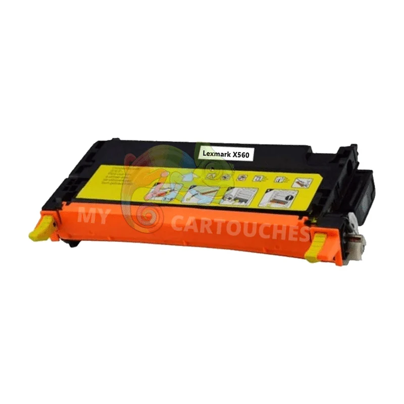 Toner laser compatible avec Lexmark X560 OX560H2YG Yellow