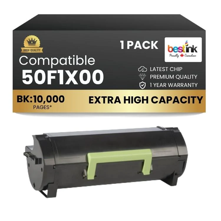 Compatible Lexmark 50F1X00 Black EXTRA High Yield Capacity 1 Pack