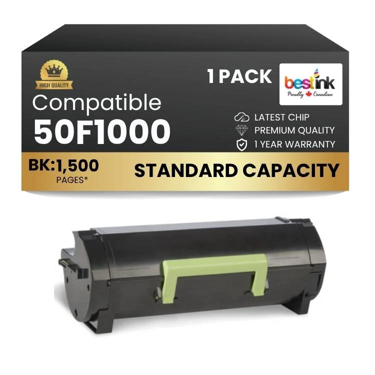 Compatible Lexmark 50F1000 Black Toner