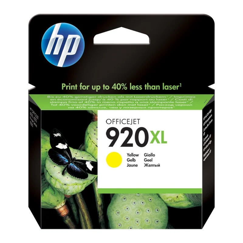 Cartouche d'encre couleur jaune d'origine HP 920XL - CD974AE
