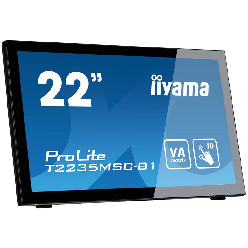 Moniteur tactile capacitif TFT 21,5" VGA/DVI/DP - T2235MSC-B1