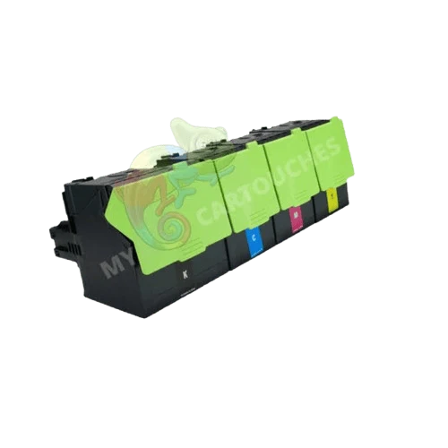 Pack de 4 Toner laser compatible avec Lexmark XC2132 (24B60) B/Y/M/C