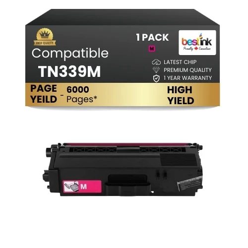Brother TN339M Compatible Magenta Toner Cartridge Extra High Yield ( 1 Pack )
