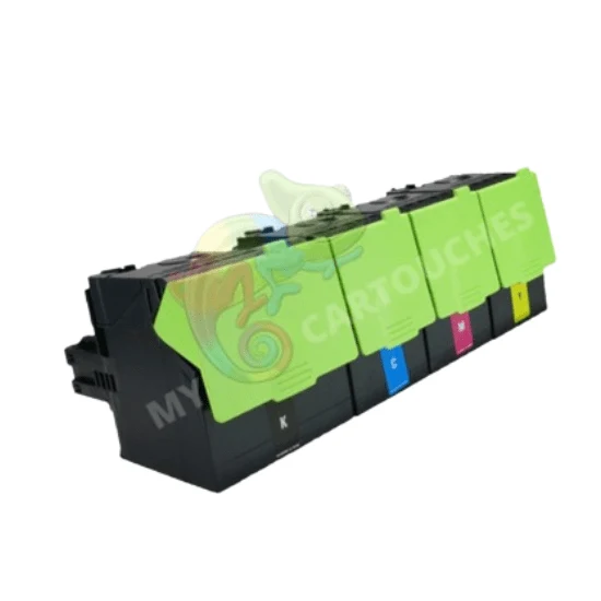Pack Toners Lexmark 702H Noir Cyan Magenta Jaune — CS310dn, CS410dn